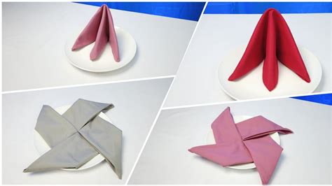 nice design table napkin folding youtube