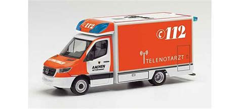 Herpa Mercedes Benz Sprinter Box Body Ambulance Assembled Aachen