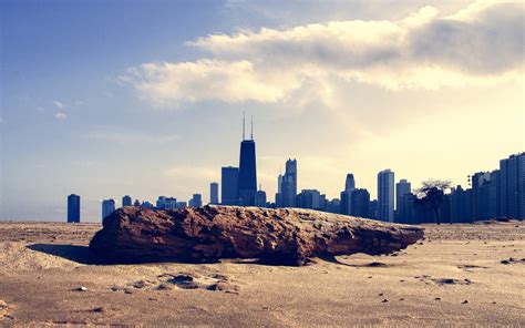 Wallpaper Landscape Sunset Sea City Cityscape Sand Sky Skyline