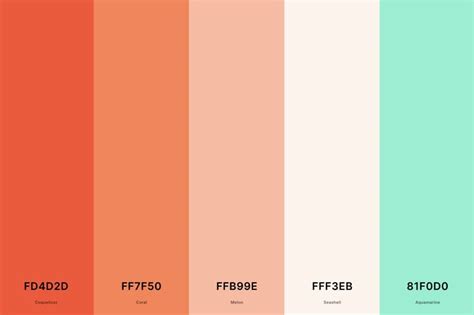 25+ Best Coral Color Palettes with Names and Hex Codes di 2024