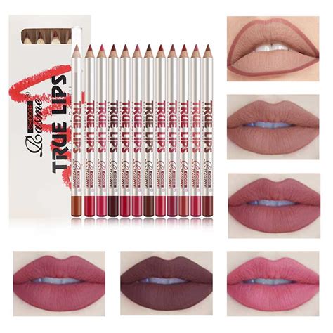 Pack Lip Liner Colors Waterproof Sweat Proof Not Easy To Fade Non Stick Cup Nude Color