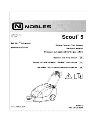 Fillable Online Scout Operator Parts Manual Jon Don Fax Email Print