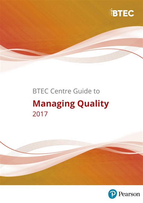 (PDF) Managing Quality - Pearson qualifications | Edexcel, BTEC ...
