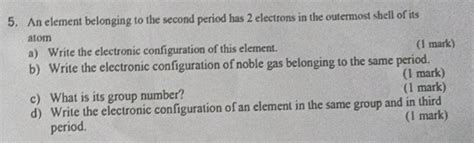 5 An Element Belonging To The Second Period StudyX