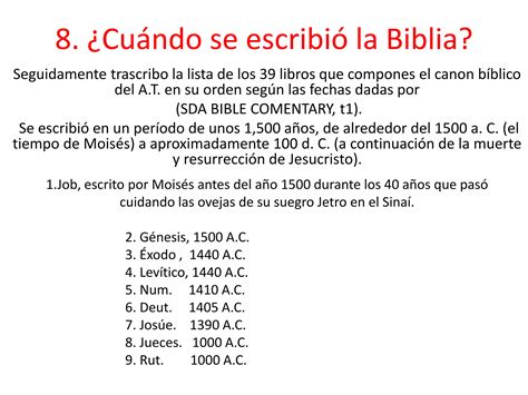 Datos Curiosos De La Biblia Ppt Descarga Gratuita