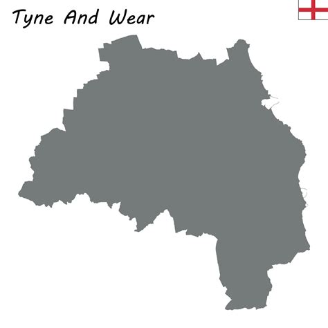 High Quality map is a ceremonial county of England 11170073 Vector Art ...