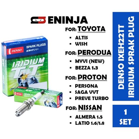 100 ORIGINALDENSO Iridium Power IXEH22TT Spark Plug For Proton