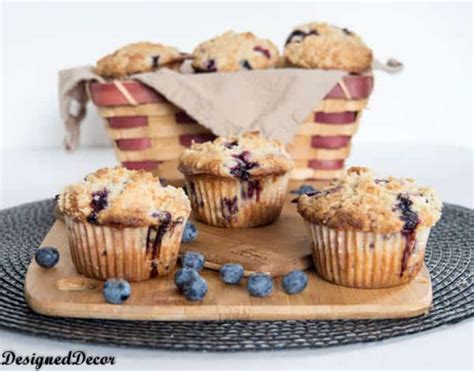 Crunchy Top Blueberry Muffins