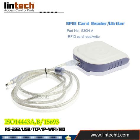 ISO14443 / ISO15693 USB Desktop RFID Reader Writer - LintechTT