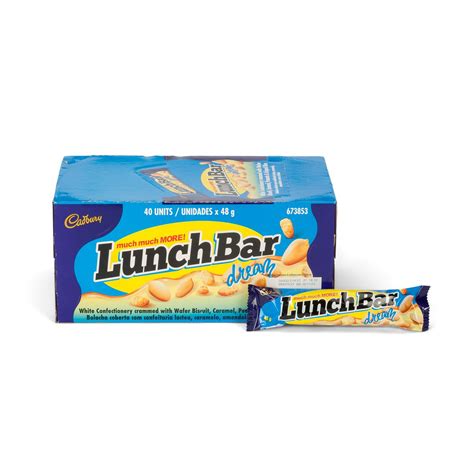 Cadbury Lunch Bar Dream White Milk Chocolate G X Units Shop