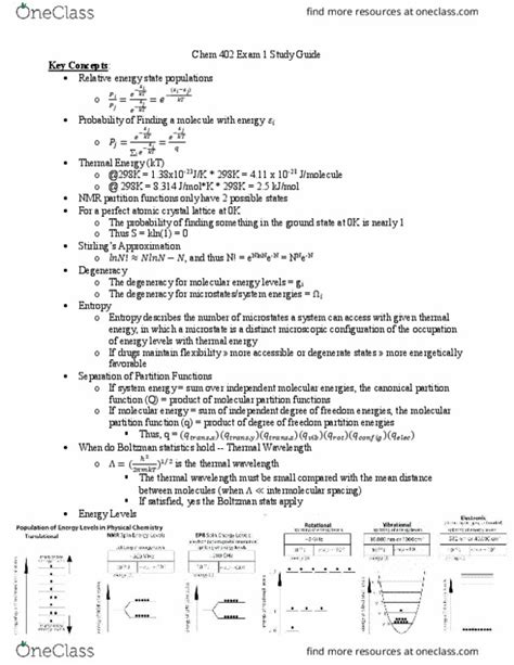 University College Chemistry Chem Study Guide Spring