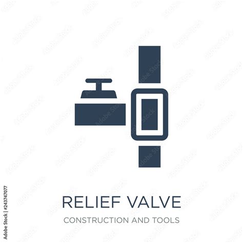 relief valve icon vector on white background, relief valve trend Stock ...