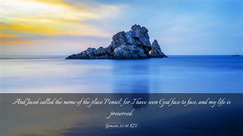 Genesis 3230 Kjv Desktop Wallpaper And Jacob Called The Name Of The