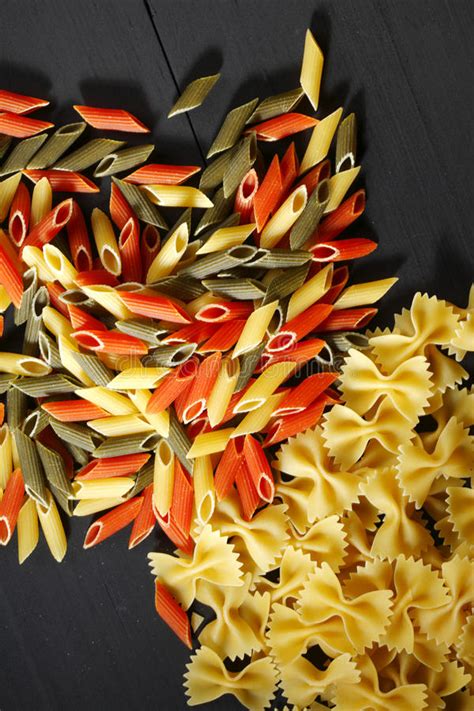 Variety Of Types And Shapes Of Italian Pasta Stock Photo Image Of