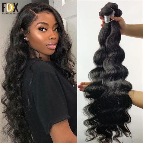 Fdx Tissage En Lot Br Silien Naturel Remy Body Wave Cheveux De