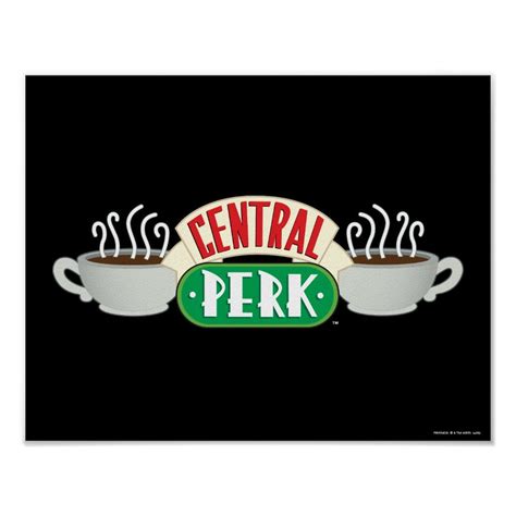 Friends™ Central Perk Logo Poster Zazzle Central Perk Logo