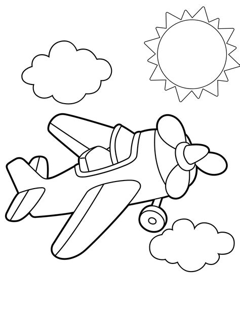 Airplane Coloring Pages, Airplane PDF, Airplane Printables, Airplane ...