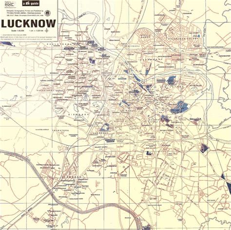 Road Map Of Lucknow City - Washington Map State