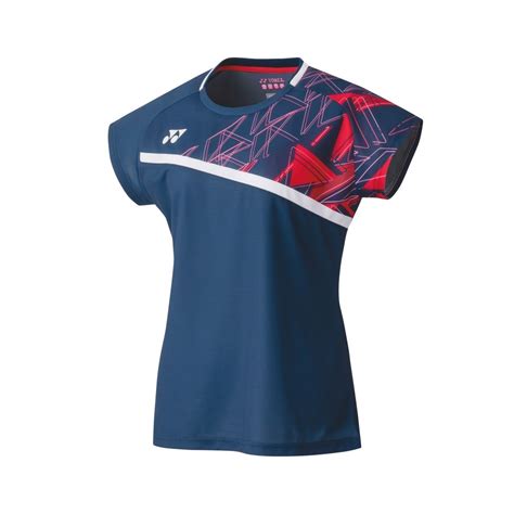 YONEX T SHIRT WOMEN S CREW NECK SHIRT INDIGO BLUE BAD ADDICT