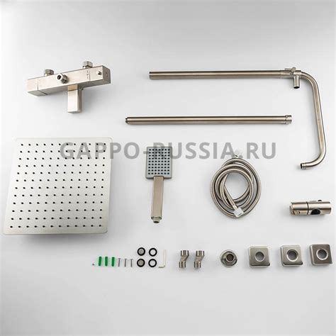 Душевая стойка с термостатом Gappo G99-20 G2499-40