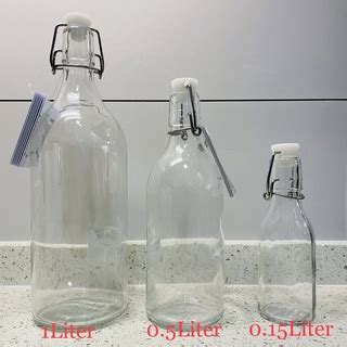 Ikea Glass Bottle With Stopper Botol Kaca Berpenutup Korken