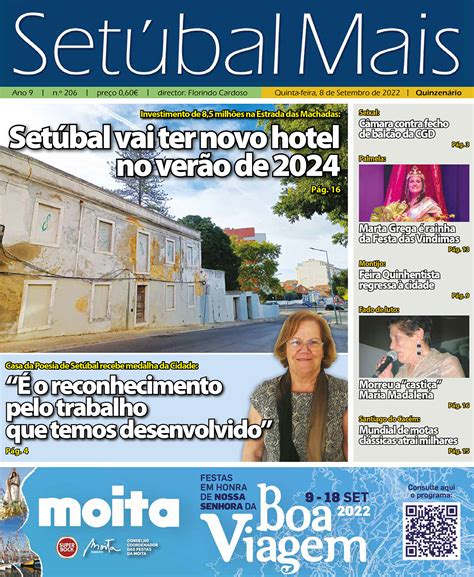 Jornal Setubal Mais Edicao 206 2022 09 08 Primeira pagina Setúbal Mais