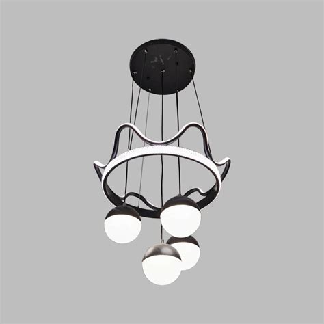 Modern Hanging Chandelier With Spherical Lights Galaxy Empire