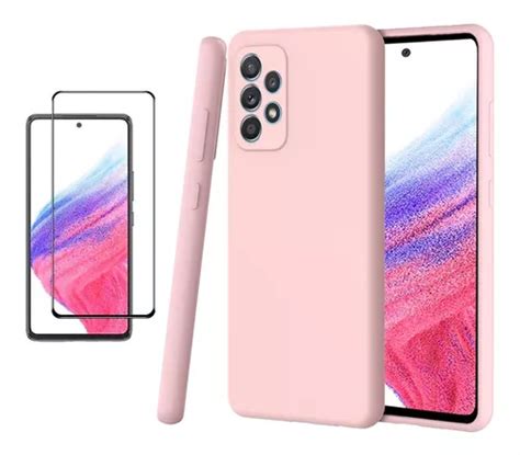 Funda Silicona Samsung Galaxy A53 5g Mica Vidrio Full 9d