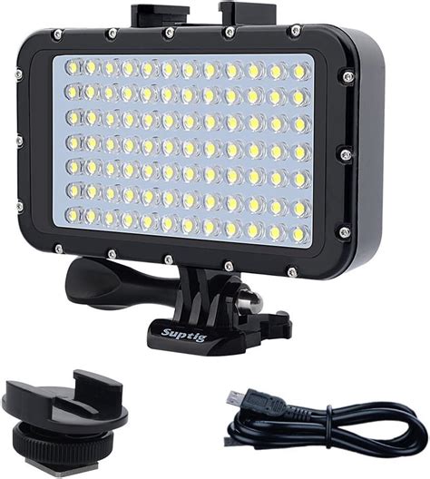 Suptig Underwater Lights Dive Light Led High Power Dimmable