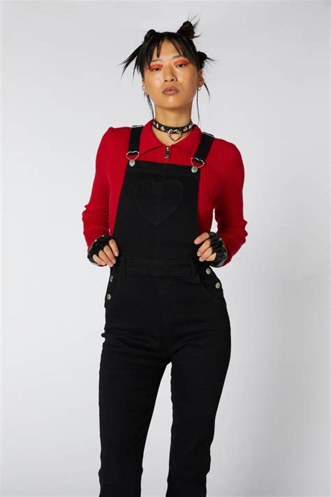 Pocket Heart Denim Overall Dangerfield Nz