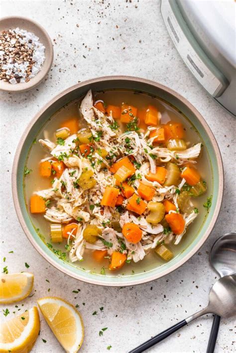 Slow Cooker Shredded Chicken Noodle Soup Life Is But A Dish