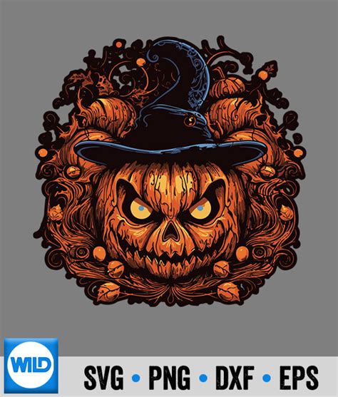 Halloween SVG, Halloween Pumpkin Spooky Pumpkin Face SVG - WildSvg