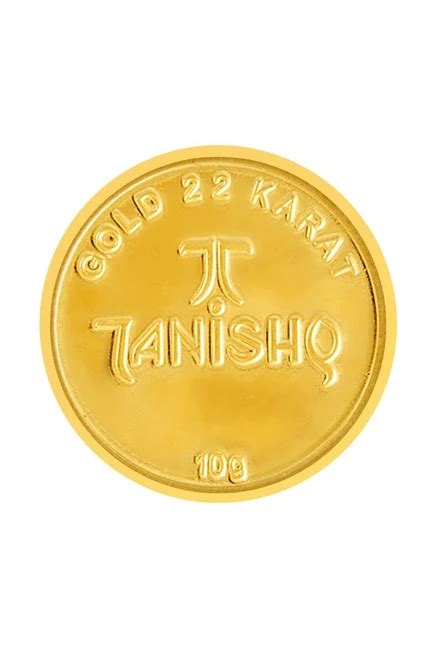 Buy Tanishq 22k (916) 10g Gold Coin Online At Best Price @ Tata CLiQ