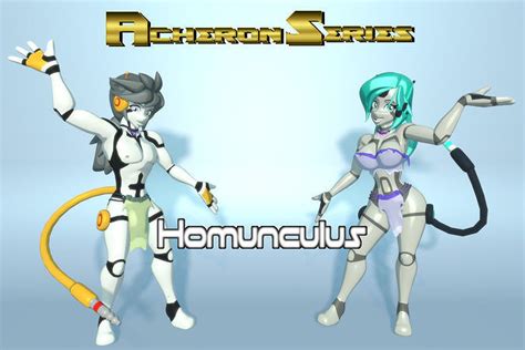 3D Model Acheron Homunculus Nude VR AR Low Poly Rigged CGTrader