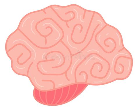 Ic Ne Du Cerveau Humain Symbole De Psychologie Signe Anatomique