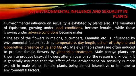 Environmental Sex Determination In Plants Youtube