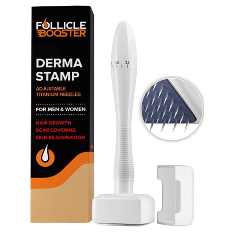 Adjustable Derma Stamp with Titanium Needles – Follicle Booster