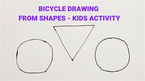 How To Draw Bicycle From Shapes Easy Steps To Draw A Bicycle Bike