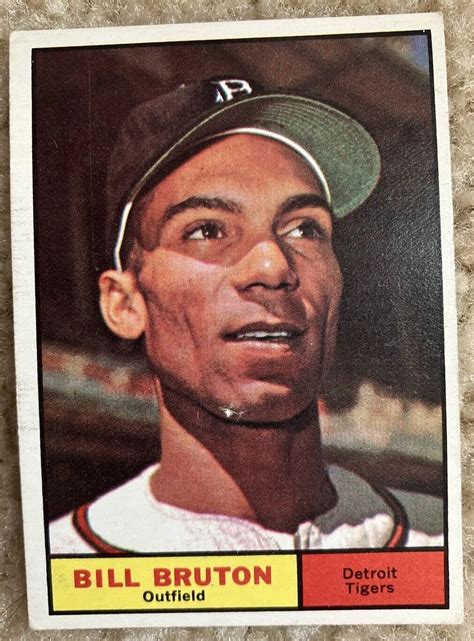 1961 Topps 251 Bill Bruton Detroit Tigers EBay