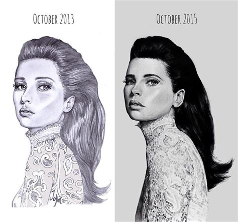 15 Before & After Drawings Show Artist's Progress | DeMilked