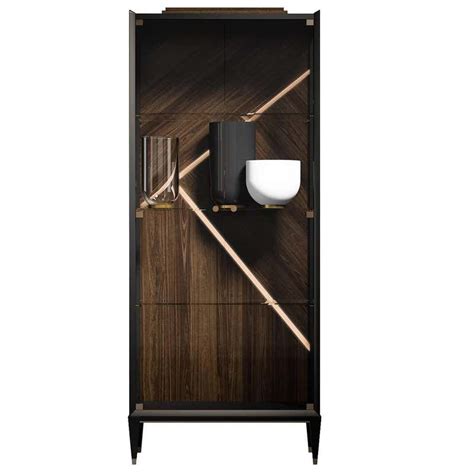 Cocoon Tall Glass Cabinet For Sale At 1stdibs