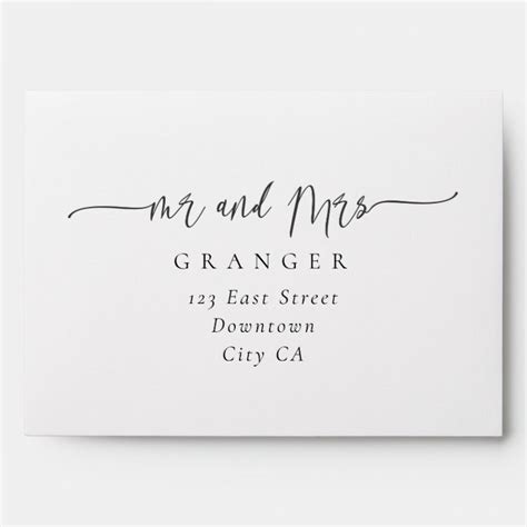 Classic font Wedding Envelope | Zazzle