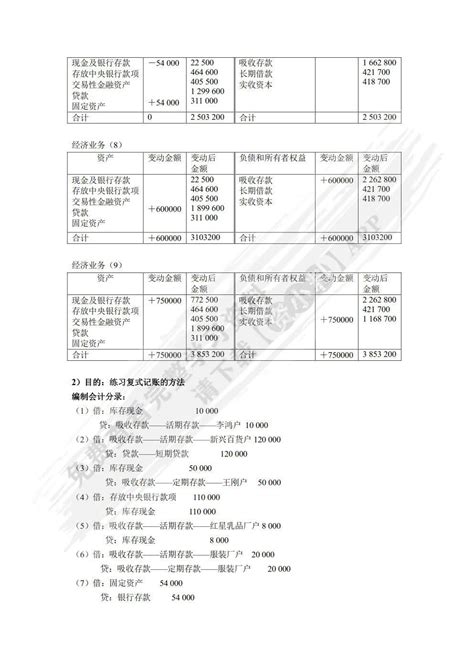 银行会计（第五版）温红梅课后习题答案解析