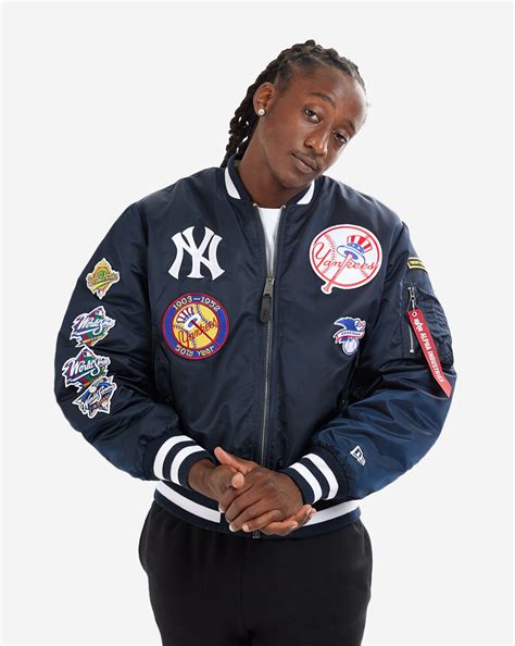 Shop New Era New York Yankees Alpha Industries Ma 1 Bomber Jacket