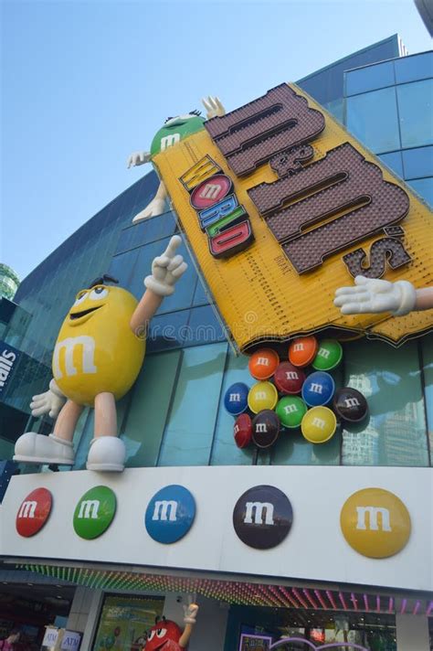 Mars M&M Mascot Candy Display In A Store In New Jersey, Editorial Use ...