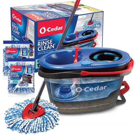 O Cedar Rinseclean Clean Water Spin Mop And Bucket System 2 Machine