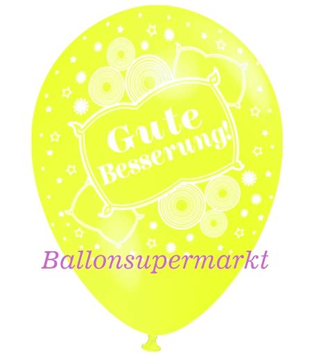 Partydekoration Und Luftballons Im Shop Gute Besserung Motiv