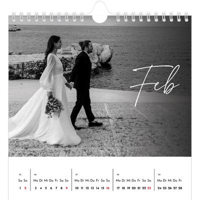 Elegante Schrift | Fotokalender square