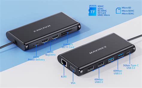 Hub Usb C 12 En 1 Mavinex Adaptateur Usb C Multiport à Triple