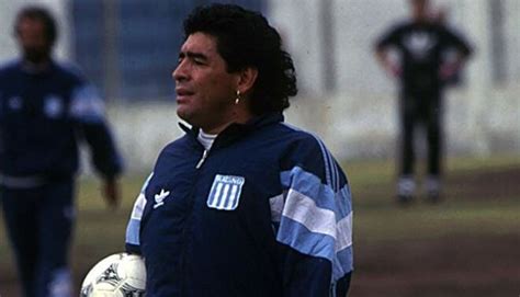 Diego Maradona Debuto Como Entrenador De Racing Club Efemerides